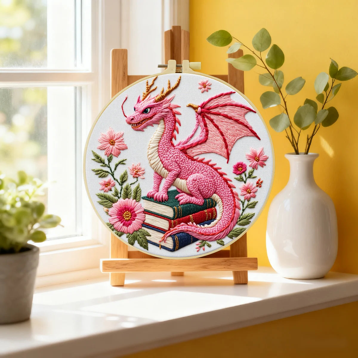 Pink Dinosaurier-Tasche Stick-Starterset Pink Dinosaurier-Tasche Stick-Starterset