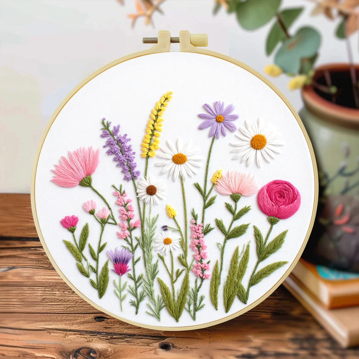 Wildblumengarten Handstickset