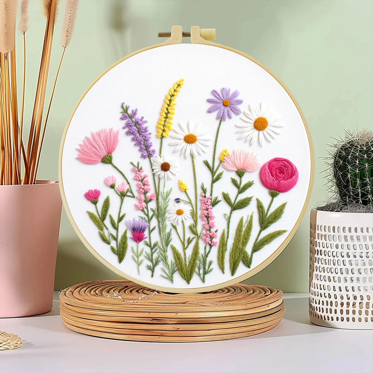 Wildblumengarten Handstickset